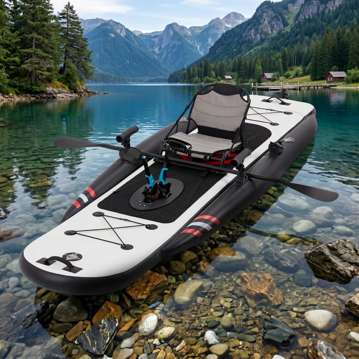 Fishing Kayak Inflatable - Caiaque Inflável Premium de PVC de