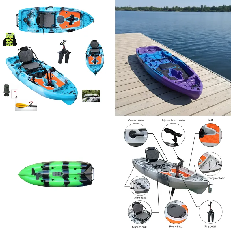 Fishing Kayak Pedal Drive - Caiaque Vicking Ocean de Plástico HDPE