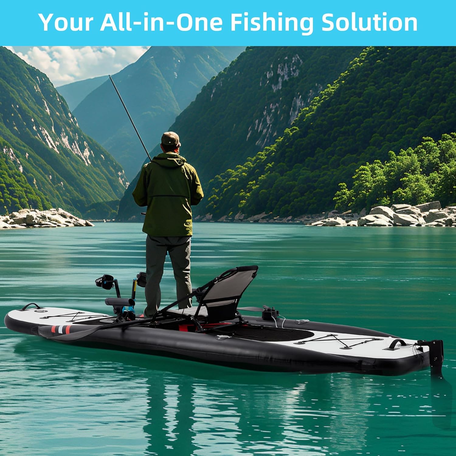 Caiaque Inflável Premium de PV - Fishing Kayak Inflatable avaliação e preço
