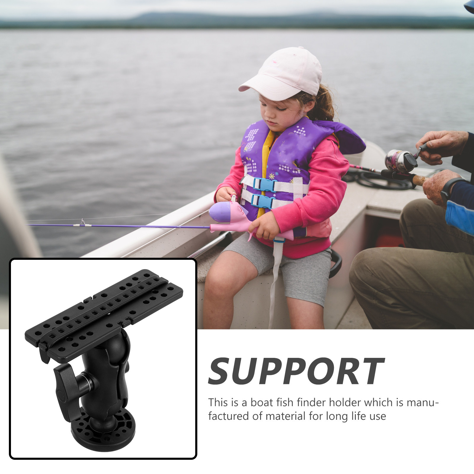 Suporte Premium para Sonar de  - Fishing Kayak Fish Finder Mount avaliação e preço