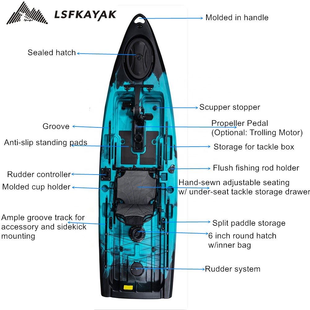 Melhor barco de pesca 2024 nov - Fishing Kayak Pedal Drive avaliação e preço